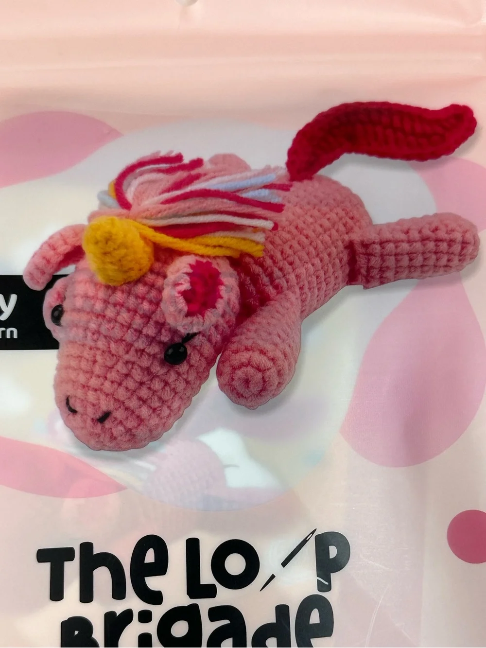 The Loop Brigade Sunny The Unicorn Learn To Crochet Kit For Beginners